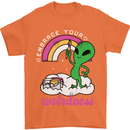 Alien Embrace Your Weirdness Funny LGBT Mens T-Shirt Cotton Gildan Orange