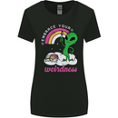 Alien Embrace Your Weirdness Funny LGBT Womens Wider Cut T-Shirt Black