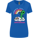 Alien Embrace Your Weirdness Funny LGBT Womens Wider Cut T-Shirt Royal Blue