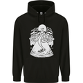 Alien Octopus Kraken Cthulhu Cow UFO Childrens Kids Hoodie Black