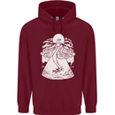 Alien Octopus Kraken Cthulhu Cow UFO Childrens Kids Hoodie Maroon