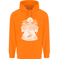 Alien Octopus Kraken Cthulhu Cow UFO Childrens Kids Hoodie Orange