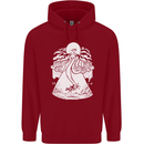Alien Octopus Kraken Cthulhu Cow UFO Childrens Kids Hoodie Red