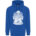 Alien Octopus Kraken Cthulhu Cow UFO Childrens Kids Hoodie Royal Blue