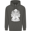 Alien Octopus Kraken Cthulhu Cow UFO Childrens Kids Hoodie Storm Grey