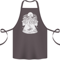 Alien Octopus Kraken Cthulhu Cow UFO Cotton Apron 100% Organic Dark Grey