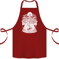 Alien Octopus Kraken Cthulhu Cow UFO Cotton Apron 100% Organic Maroon