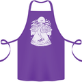 Alien Octopus Kraken Cthulhu Cow UFO Cotton Apron 100% Organic Purple