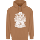 Alien Octopus Kraken Cthulhu Cow UFO Mens 80% Cotton Hoodie Caramel Latte