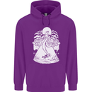 Alien Octopus Kraken Cthulhu Cow UFO Mens 80% Cotton Hoodie Purple