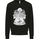 Alien Octopus Kraken Cthulhu Cow UFO Mens Sweatshirt Jumper Black
