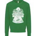 Alien Octopus Kraken Cthulhu Cow UFO Mens Sweatshirt Jumper Irish Green