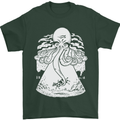 Alien Octopus Kraken Cthulhu Cow UFO Mens T-Shirt 100% Cotton Forest Green