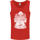 Alien Octopus Kraken Cthulhu Cow UFO Mens Vest Tank Top Red