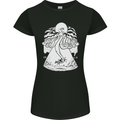Alien Octopus Kraken Cthulhu Cow UFO Womens Petite Cut T-Shirt Black