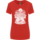 Alien Octopus Kraken Cthulhu Cow UFO Womens Wider Cut T-Shirt Red