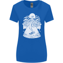 Alien Octopus Kraken Cthulhu Cow UFO Womens Wider Cut T-Shirt Royal Blue