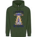 Alien UFO I Want to Be Leaving Childrens Kids Hoodie Forest Green