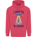 Alien UFO I Want to Be Leaving Childrens Kids Hoodie Heliconia