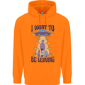 Alien UFO I Want to Be Leaving Childrens Kids Hoodie Orange
