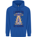 Alien UFO I Want to Be Leaving Childrens Kids Hoodie Royal Blue