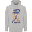 Alien UFO I Want to Be Leaving Childrens Kids Hoodie Sports Grey