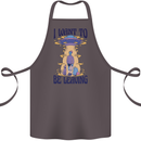 Alien UFO I Want to Be Leaving Cotton Apron 100% Organic Dark Grey