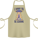 Alien UFO I Want to Be Leaving Cotton Apron 100% Organic Khaki
