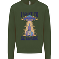 Alien UFO I Want to Be Leaving Kids Sweatshirt Jumper Forest Green