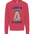 Alien UFO I Want to Be Leaving Kids Sweatshirt Jumper Heliconia
