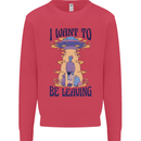 Alien UFO I Want to Be Leaving Kids Sweatshirt Jumper Heliconia