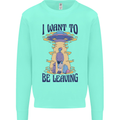 Alien UFO I Want to Be Leaving Kids Sweatshirt Jumper Peppermint