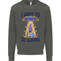 Alien UFO I Want to Be Leaving Kids Sweatshirt Jumper Storm Grey