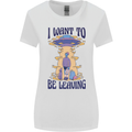 Alien UFO I Want to Be Leaving Womens Wider Cut T-Shirt White