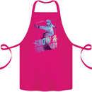 All I Need Is Snow and a Mountain Cotton Apron 100% Organic Pink