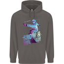 All I Need Is Snow and a Mountain Mens 80% Cotton Hoodie Charcoal