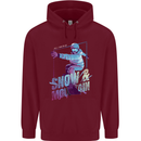 All I Need Is Snow and a Mountain Mens 80% Cotton Hoodie Maroon