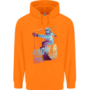 All I Need Is Snow and a Mountain Mens 80% Cotton Hoodie Orange