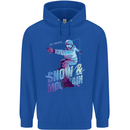 All I Need Is Snow and a Mountain Mens 80% Cotton Hoodie Royal Blue