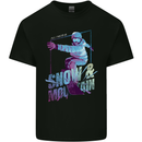 All I Need Is Snow and a Mountain Mens Cotton T-Shirt Tee Top Black