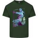 All I Need Is Snow and a Mountain Mens Cotton T-Shirt Tee Top Forest Green