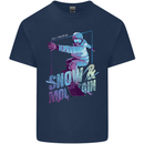 All I Need Is Snow and a Mountain Mens Cotton T-Shirt Tee Top Navy Blue