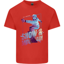 All I Need Is Snow and a Mountain Mens Cotton T-Shirt Tee Top Red