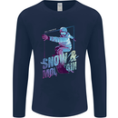 All I Need Is Snow and a Mountain Mens Long Sleeve T-Shirt Navy Blue