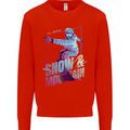 All I Need Is Snow and a Mountain Mens Sweatshirt Jumper Bright Red