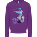 All I Need Is Snow and a Mountain Mens Sweatshirt Jumper Purple
