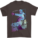 All I Need Is Snow and a Mountain Mens T-Shirt Cotton Gildan Dark Chocolate