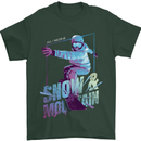All I Need Is Snow and a Mountain Mens T-Shirt Cotton Gildan Forest Green