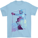 All I Need Is Snow and a Mountain Mens T-Shirt Cotton Gildan Light Blue