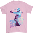 All I Need Is Snow and a Mountain Mens T-Shirt Cotton Gildan Light Pink